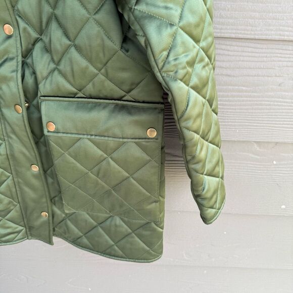 J Crew NWT quilted barn jacket - Picture 5 of 8
